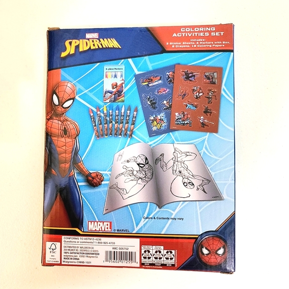 Marvel | Toys | Marvel Spiderman Coloring Activities Set | Poshmark
